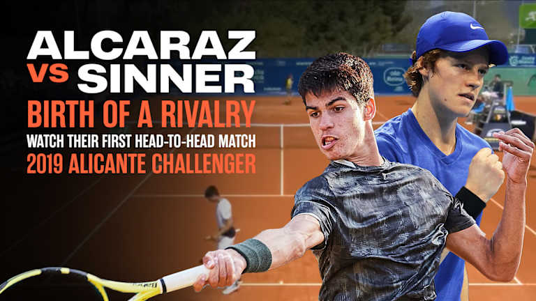 Watch Carlos Alcaraz and Jannik Sinner’s first showdown, at the 2019 Alicante Challenger